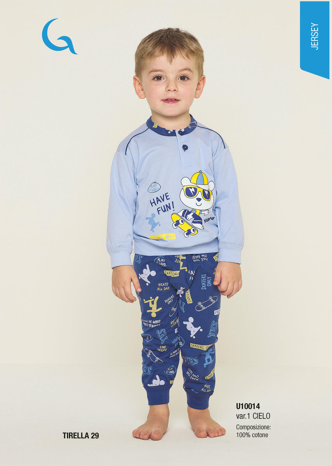 NEWBORN PAJAMAS S/L U10014 Tellini S.r.l. Wholesale Clothing